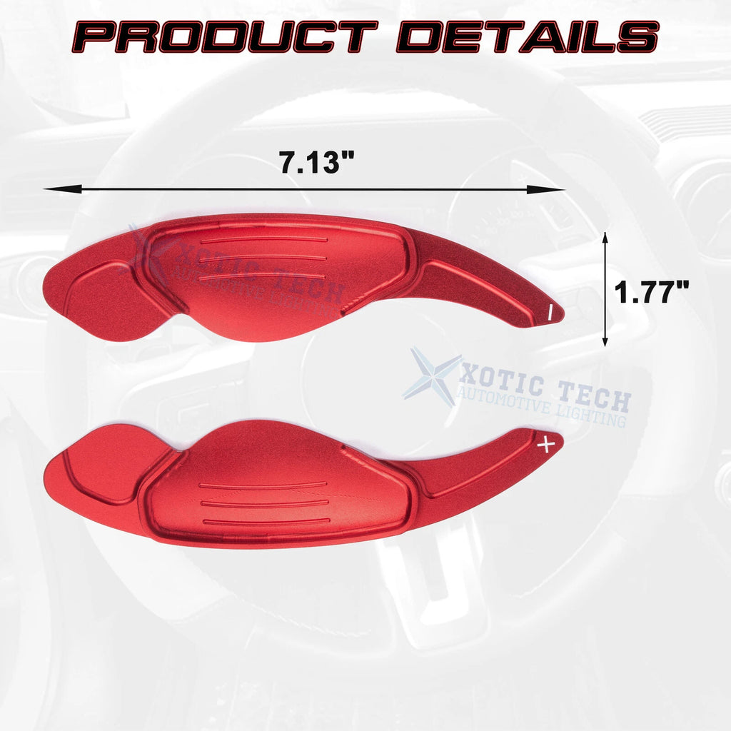 Red Aluminum Paddle Shifter Extension for Jaguar F-Pace/E-Pace/XE/XF (2016-2024)