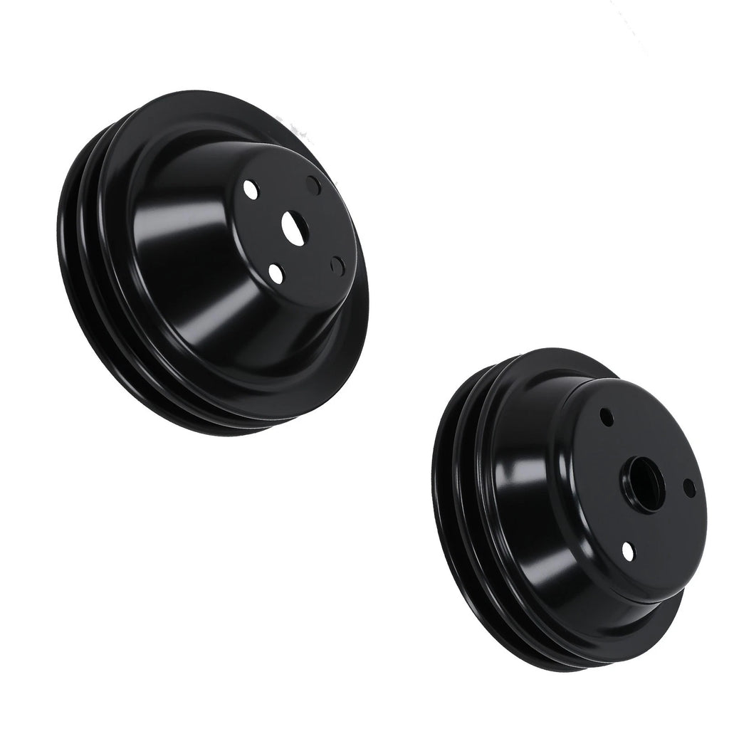 Long Water Pump & Crankshaft Pulley for Chevrolet Small Block (SBC) 1955-1970
