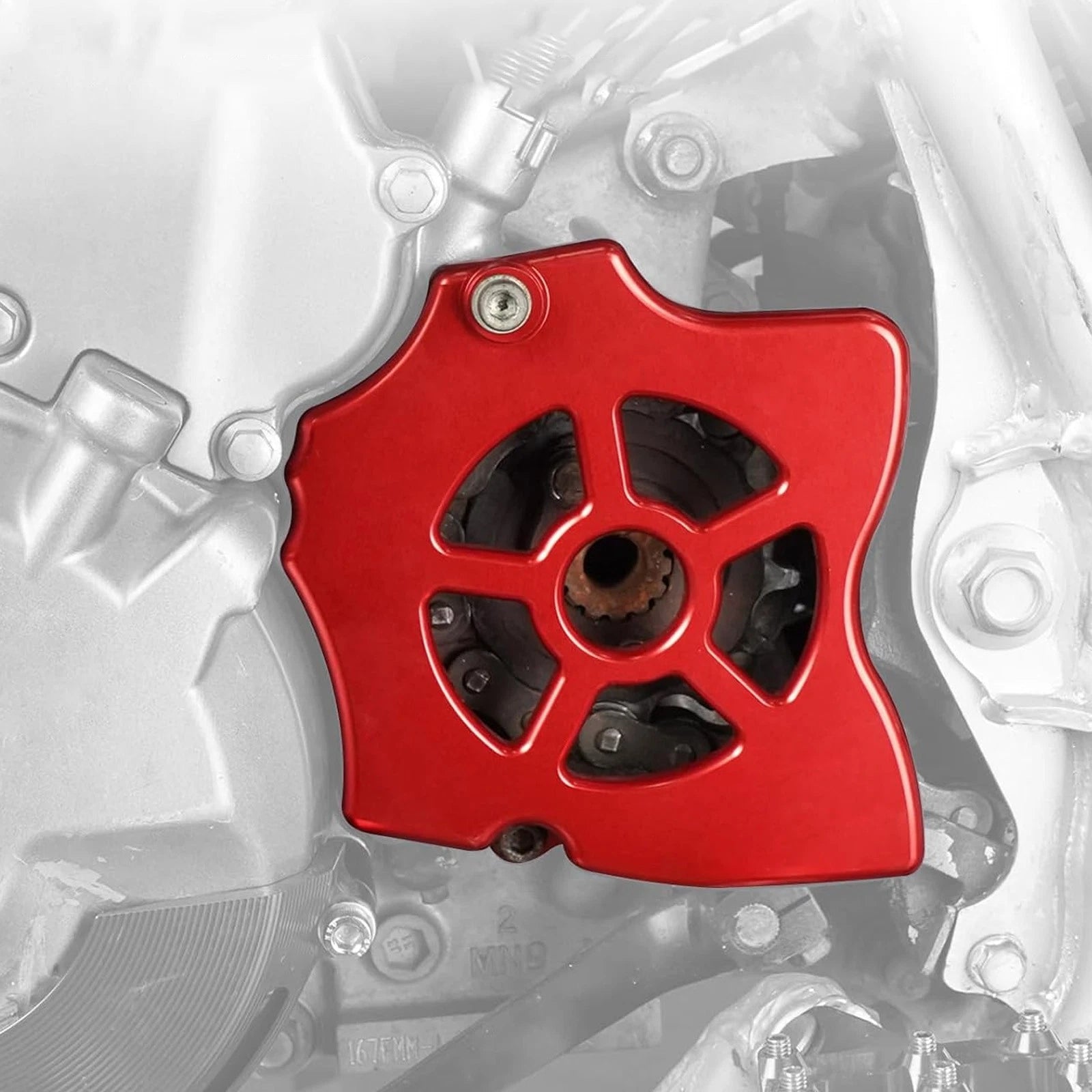 Front Sprocket Cover Chain Guard for Honda XR650L (1993–2025) Red