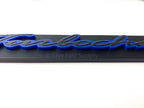 Matte Black Premium License Plate Frame with Blue Outline for Honda (2000–2010)