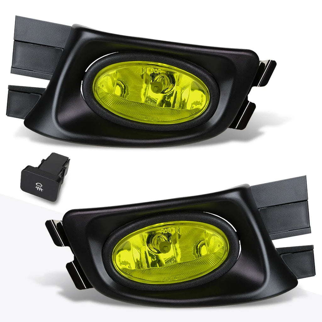 Set of 2 Amber Lens Bumper Fog Lights for Honda Accord 2003–2005