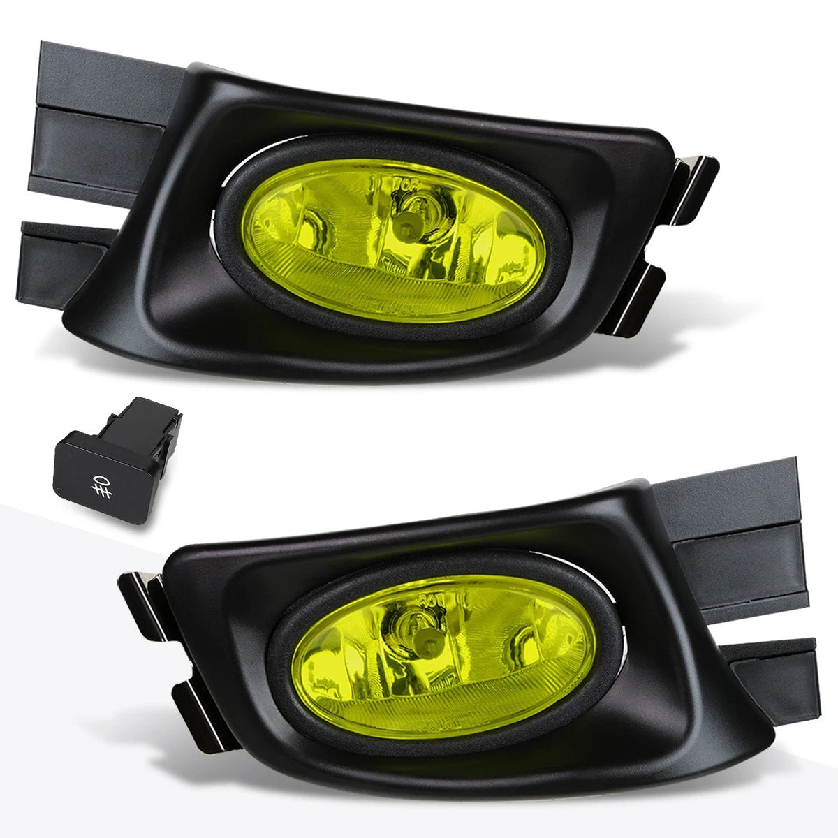Set of 2 Amber Lens Bumper Fog Lights for Honda Accord 2003–2005