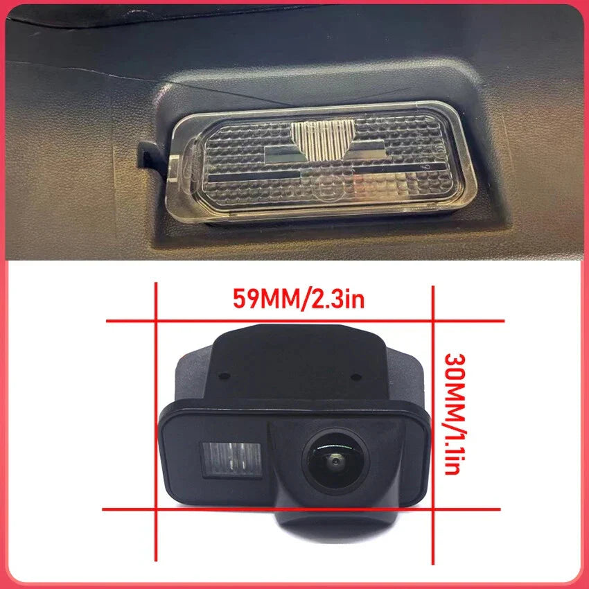 LED License Plate Light Reverse Cam for Toyota Yaris Prius C (2012–2019)