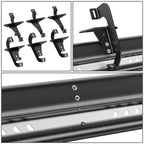 Nerf Bar Running Board for Jeep Wrangler JL (2018–2024) w/Silver Drop Step Plate