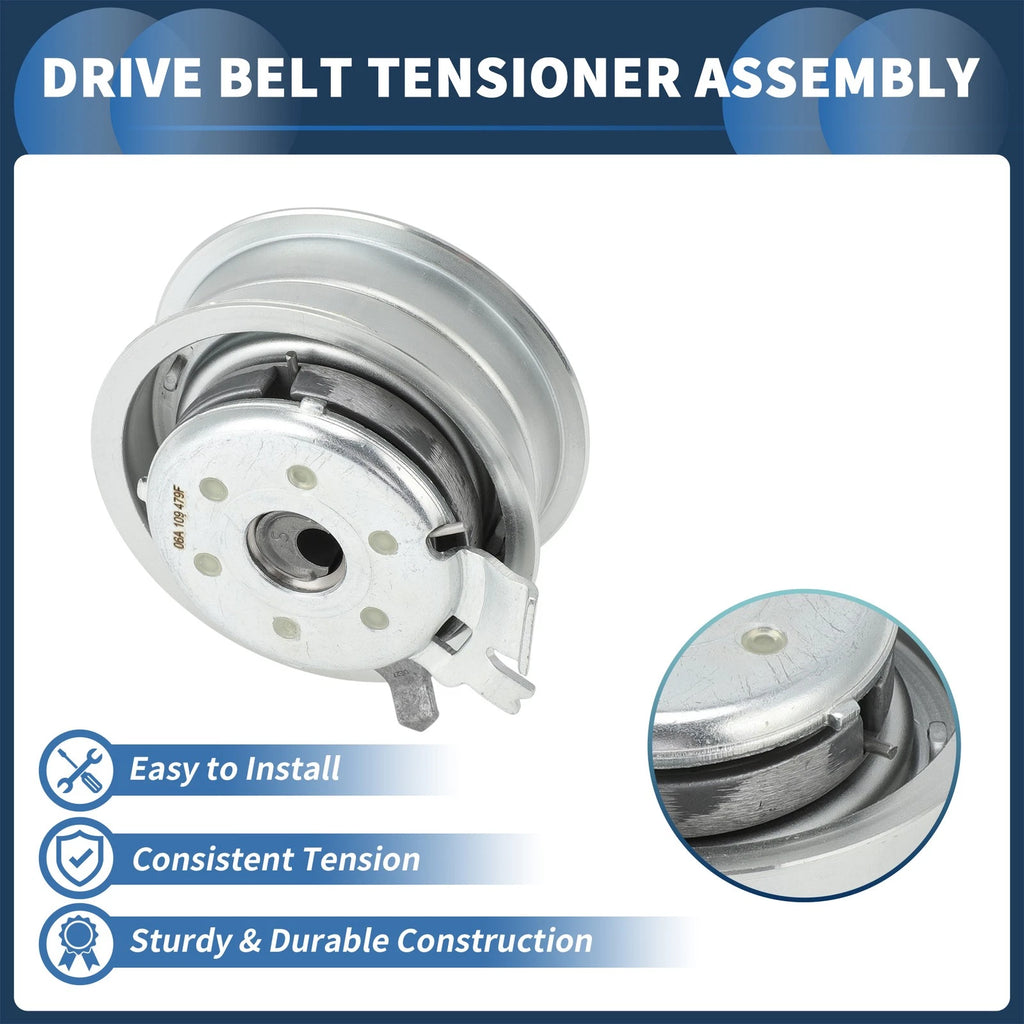 Belt Tensioner for Volkswagen Beetle Jetta (1998–2014) No. 06A109479F Metal