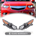Set of 2 Headlights for Acura TSX (2009–2014)