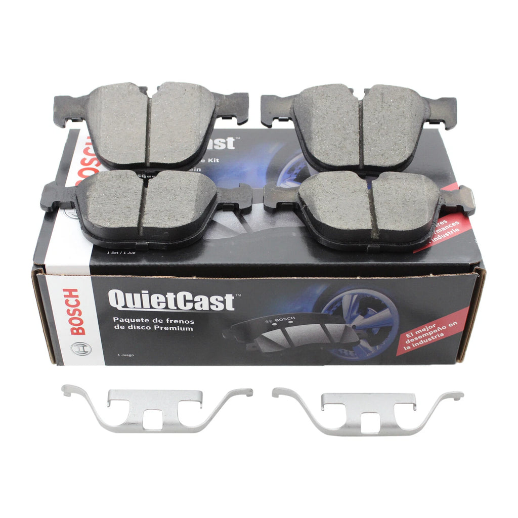 Bosch QuietCast Rear Ceramic Brake Pads for BMW E60 E63 E65 E70 F15 E71 F16 (2007–2019)