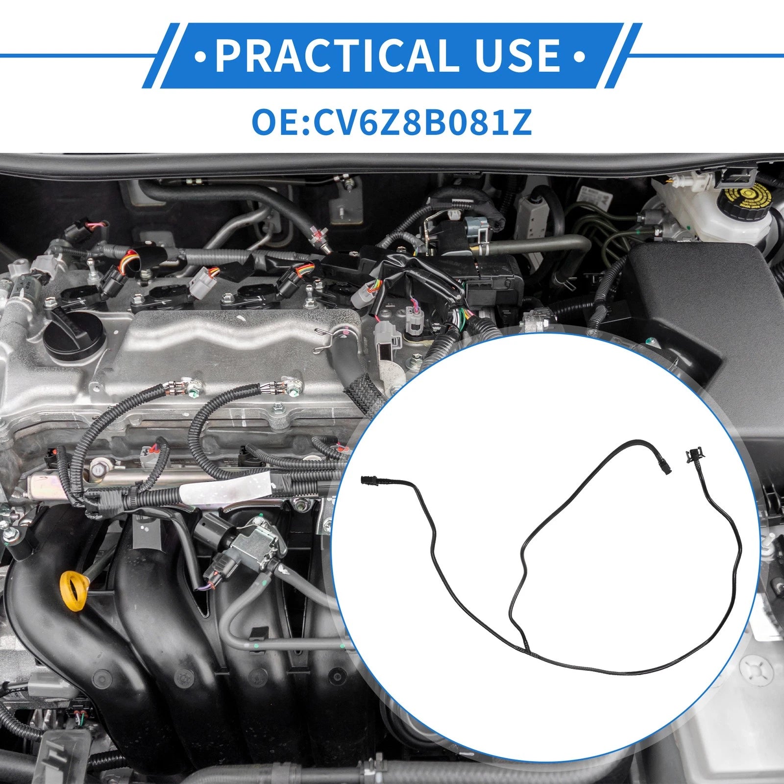 Radiator Overflow Water Tank Hose for Ford Escape (2013–2016)