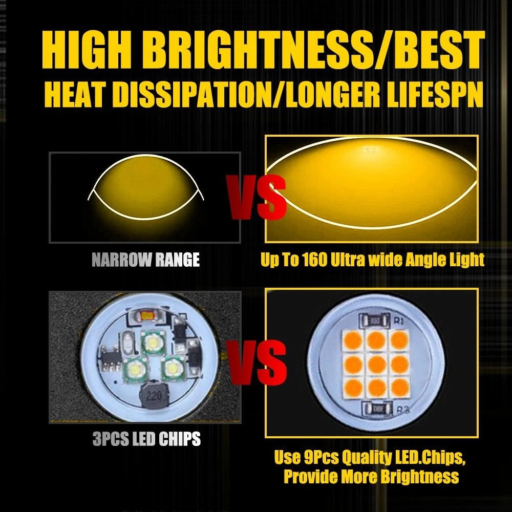 16PC Amber LED Rock Light for Offroad SUV Pickup (Fits )