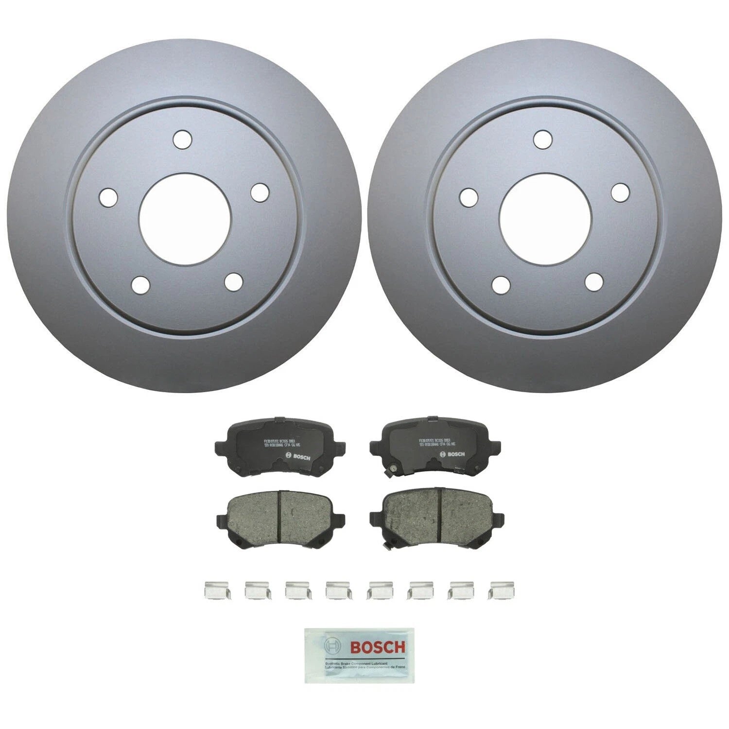 Rear Brake Kit Set of 4 Disc Rotors & Bosch Pads for Chrysler Dodge VW