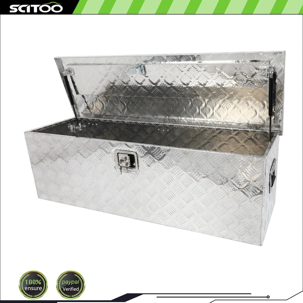 48" Aluminum Tool Box for Truck Pickup Trailer Flatbed Storage