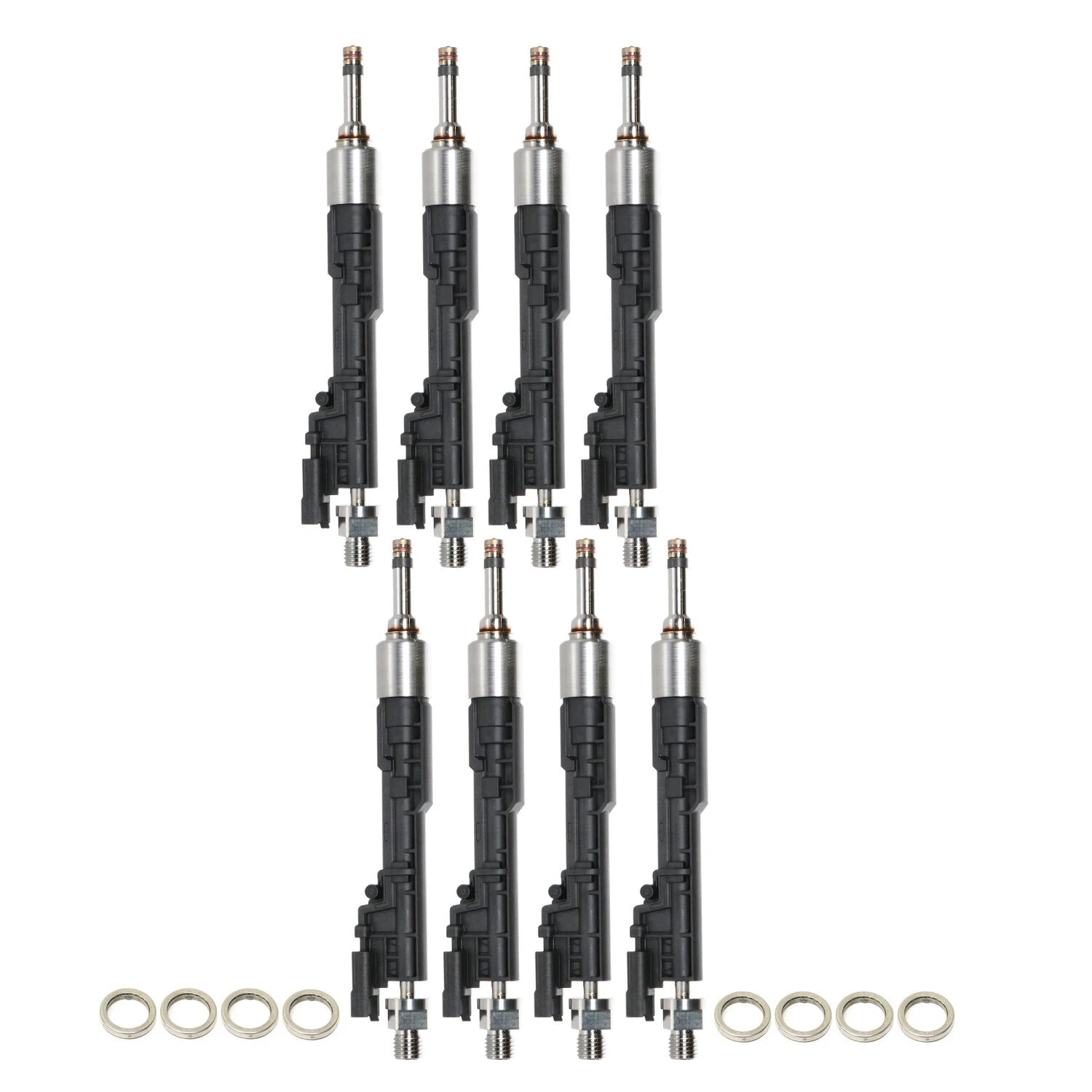 Set of 8 Fuel Injectors & Decoupler Kit for BMW F06 F02 F12 650i 750i M6 (2011–2019)