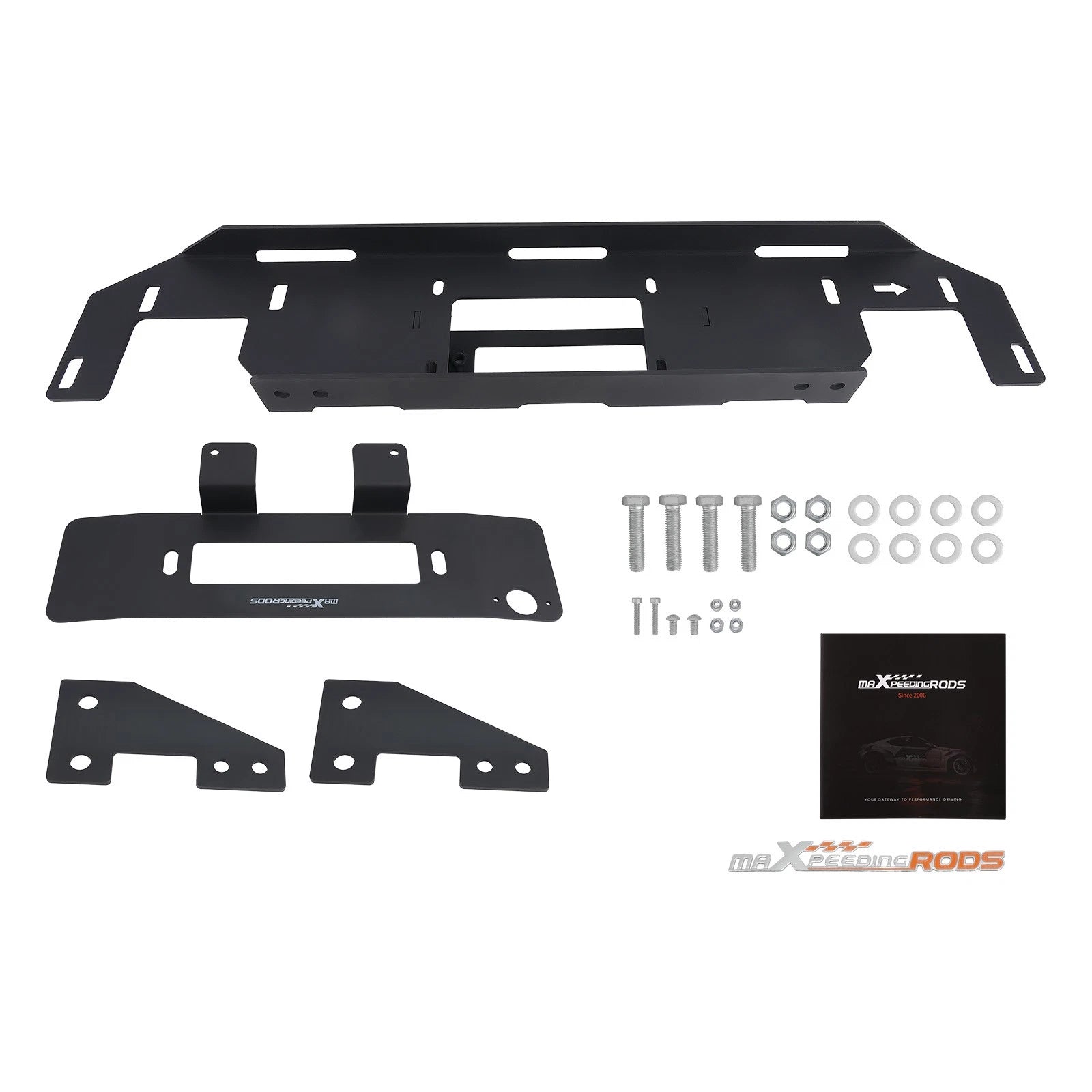 Hidden winch mounting plate for Ford F-150 (2015–2020)