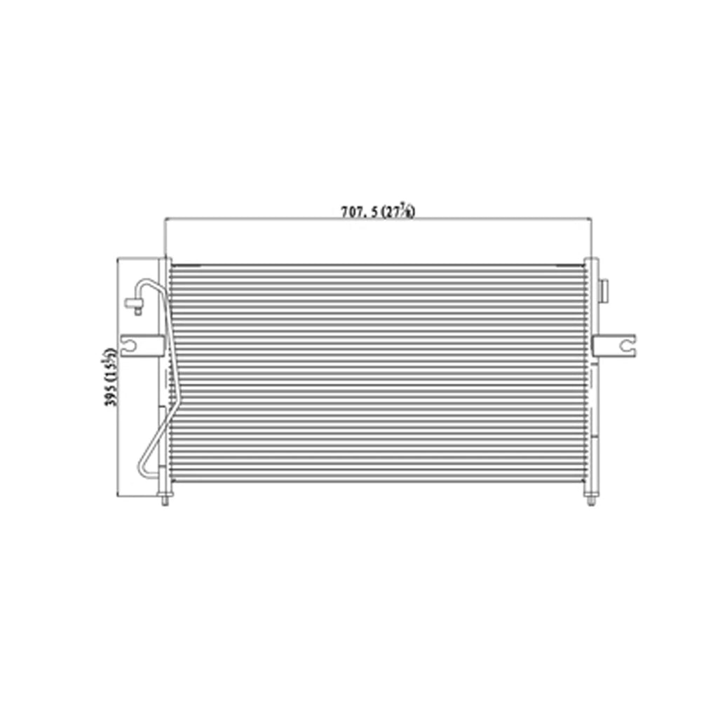 Replacement A/C Condenser For 1998-2002 Nissan Frontier Pickup