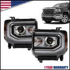 HID/Xenon LED Projector Headlights for GMC Sierra 1500 (2016–2018)