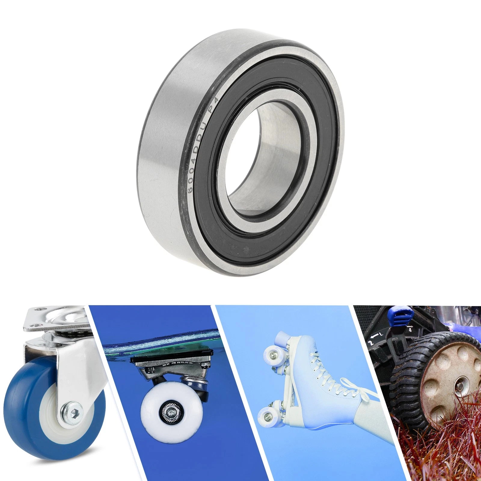 1 Pc 6004DDU Deep Groove Ball Bearing for Scooter Skateboard (20x42x12mm)