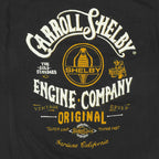 Premium Black Carroll Shelby Cobra Engine Company T-Shirt for Men