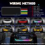RGB Flowing Rear Tailgate LED Backup Turn Signal Light for Dodge Charger (2011-2023)