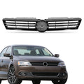 Front Upper Grille Assembly with Chrome Face for VW Jetta (2011–2014)