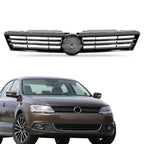 Front Upper Grille Assembly with Chrome Face for VW Jetta (2011–2014)