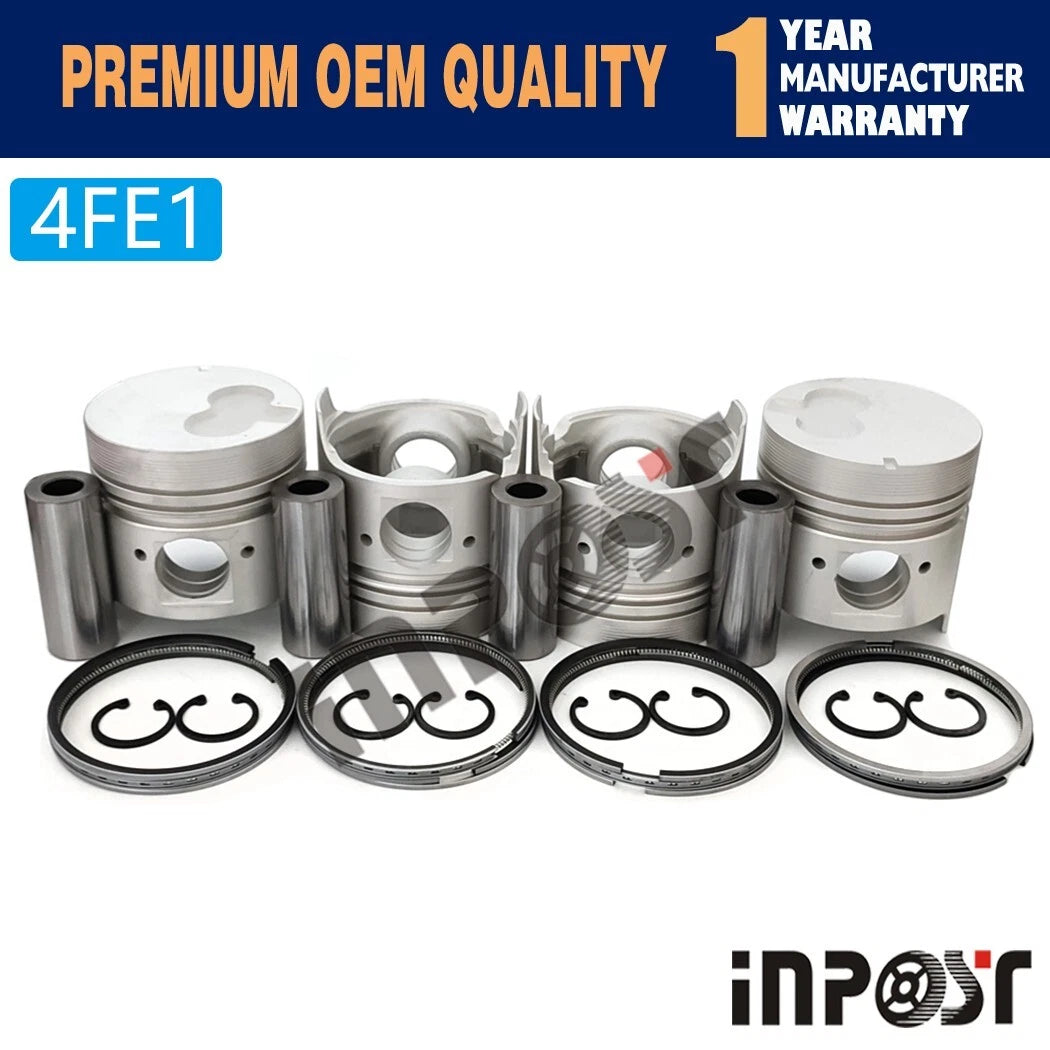 4FE1 Overhaul Rebuild Kit with Gasket Bearing Set for Isuzu Tractor