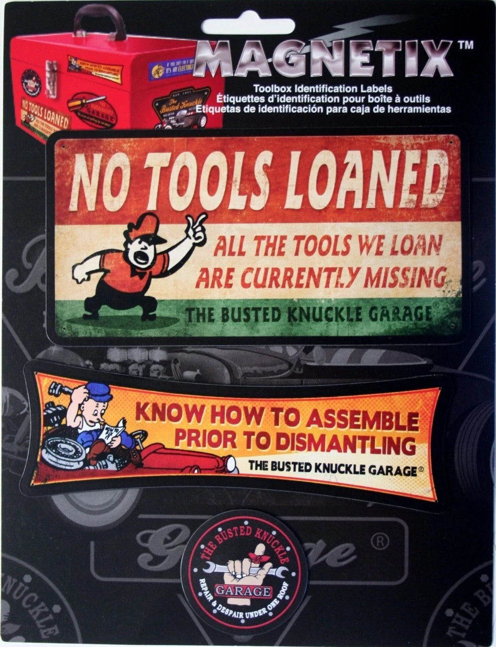 Magnetic Toolbox Set for Busted Knuckle Garage (No Tools Loaned Here)
