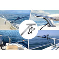 Fishing Gear Holder for Marine 316 Stainless Steel (Space Saving Design)
