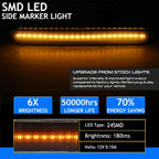 LED Side Marker Lights Smoked Lens for Dodge Challenger (2015–2023)