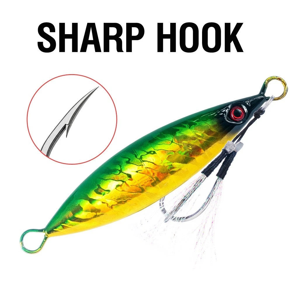 100g Slow Pitch Metal Jig for Kingfish Amberjack Grouper Saltwater Fishing