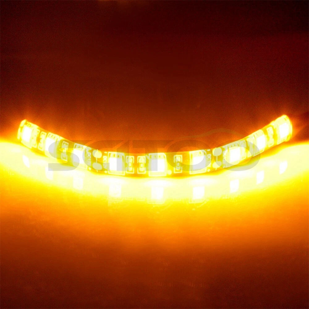 2X Yellow Flexible Strip Light for Universal Applications (LED)