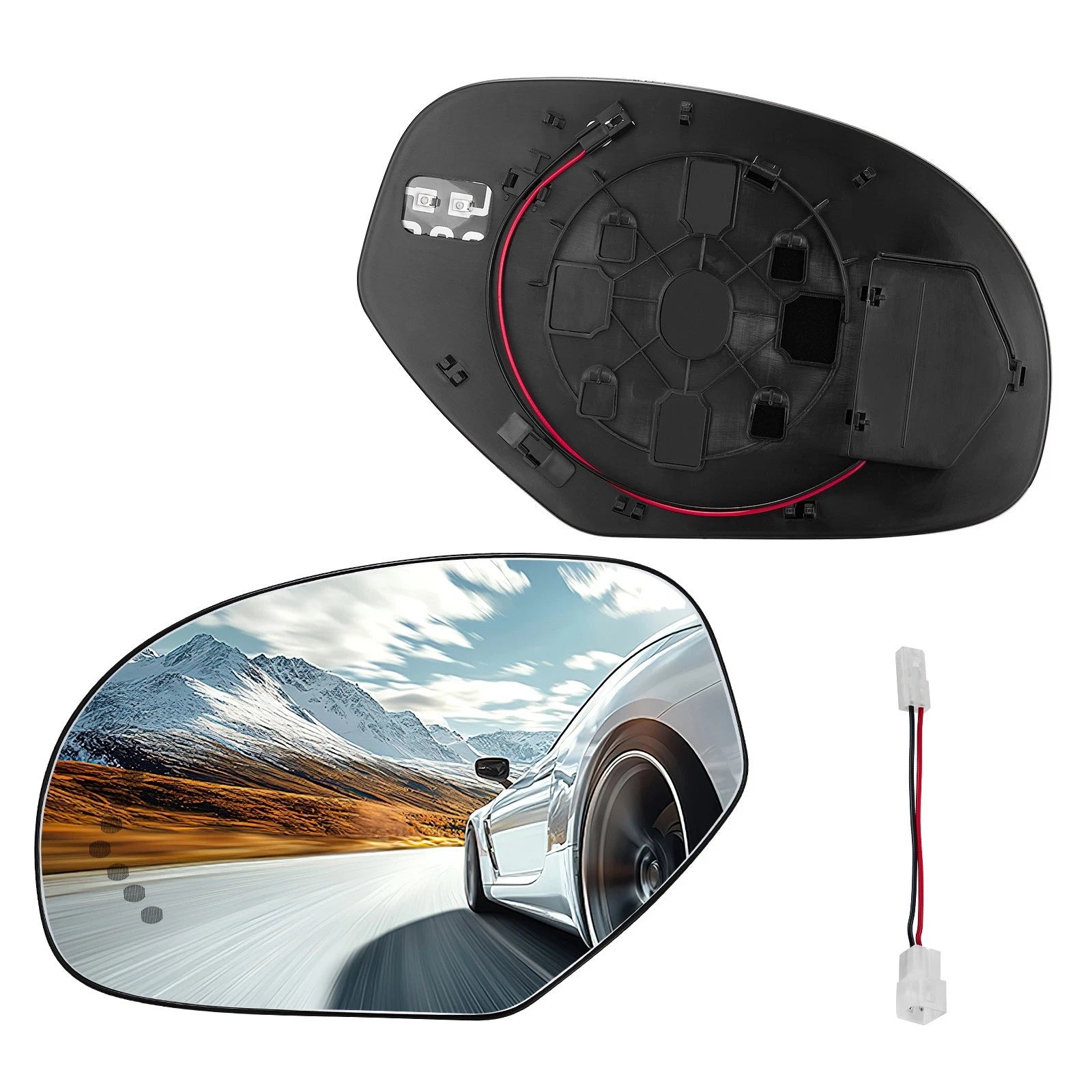 Left Heated Signal Mirror Glass for Chevrolet Tahoe GMC Yukon (2008–2013)