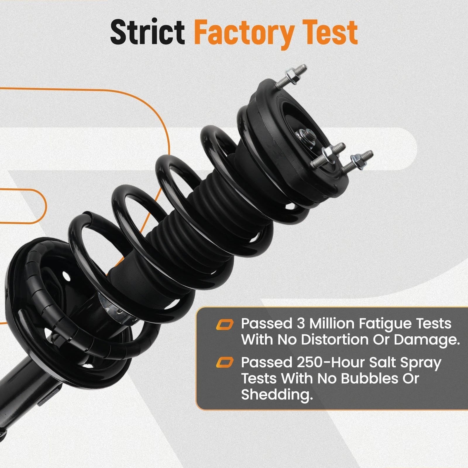 4X Front & Rear Struts w/ Coil Spring Kit for Toyota Highlander (2001–2003)