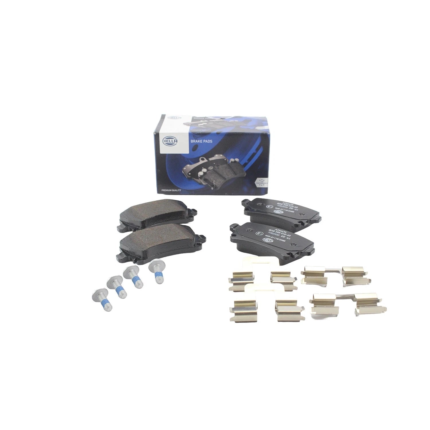 Set of 4 Hella Rear Brake Pads for Audi A3 A4 A6 Quattro Golf GTI Jetta Passat Tiguan