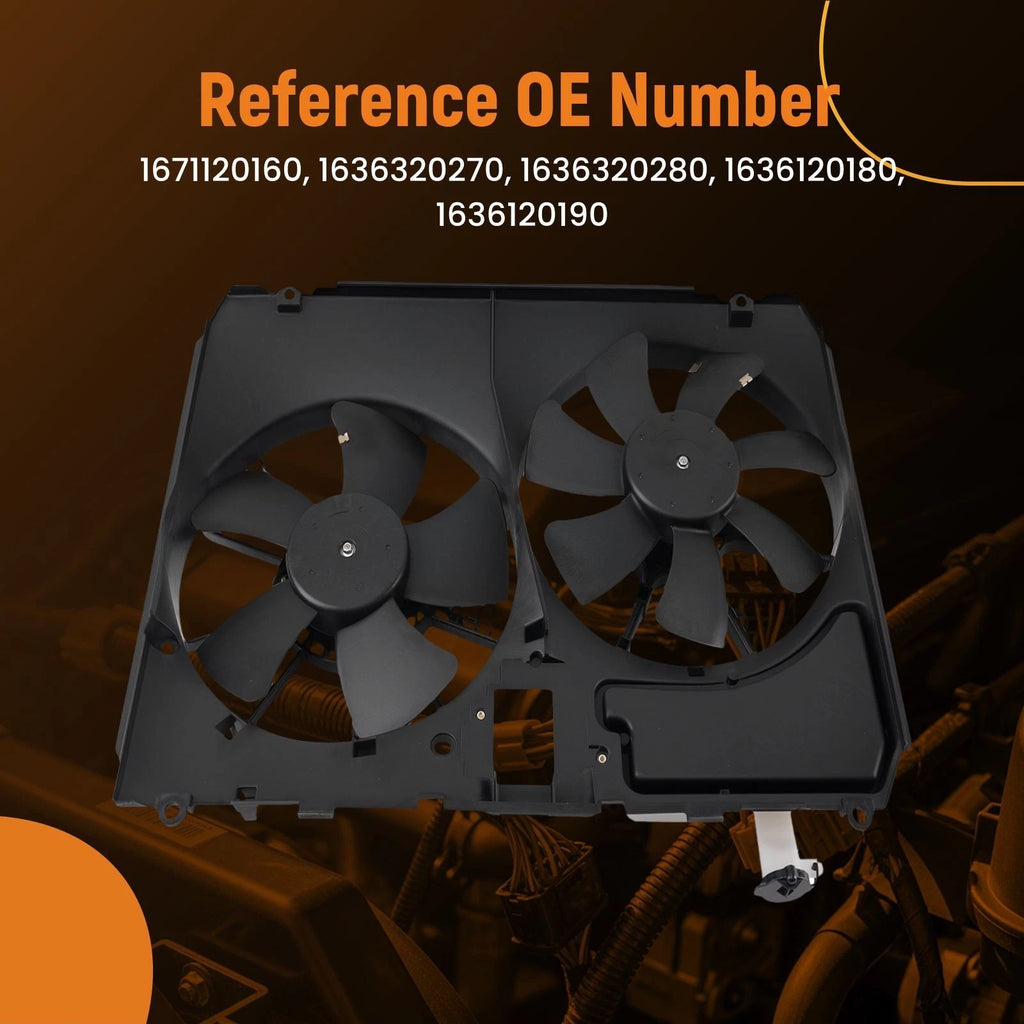 Cooling Fan 5+7 Blades for Lexus RX330 (2004–2006) 621110 LX3115109 240W