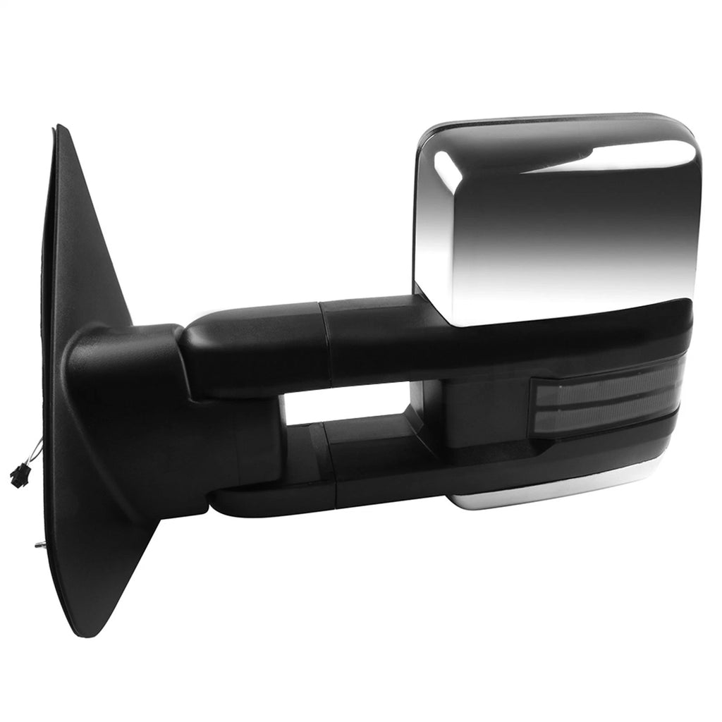 Tow Side Mirrors L+R Chrome Power Heated Turn Signals for Toyota Tundra (2007–2015)