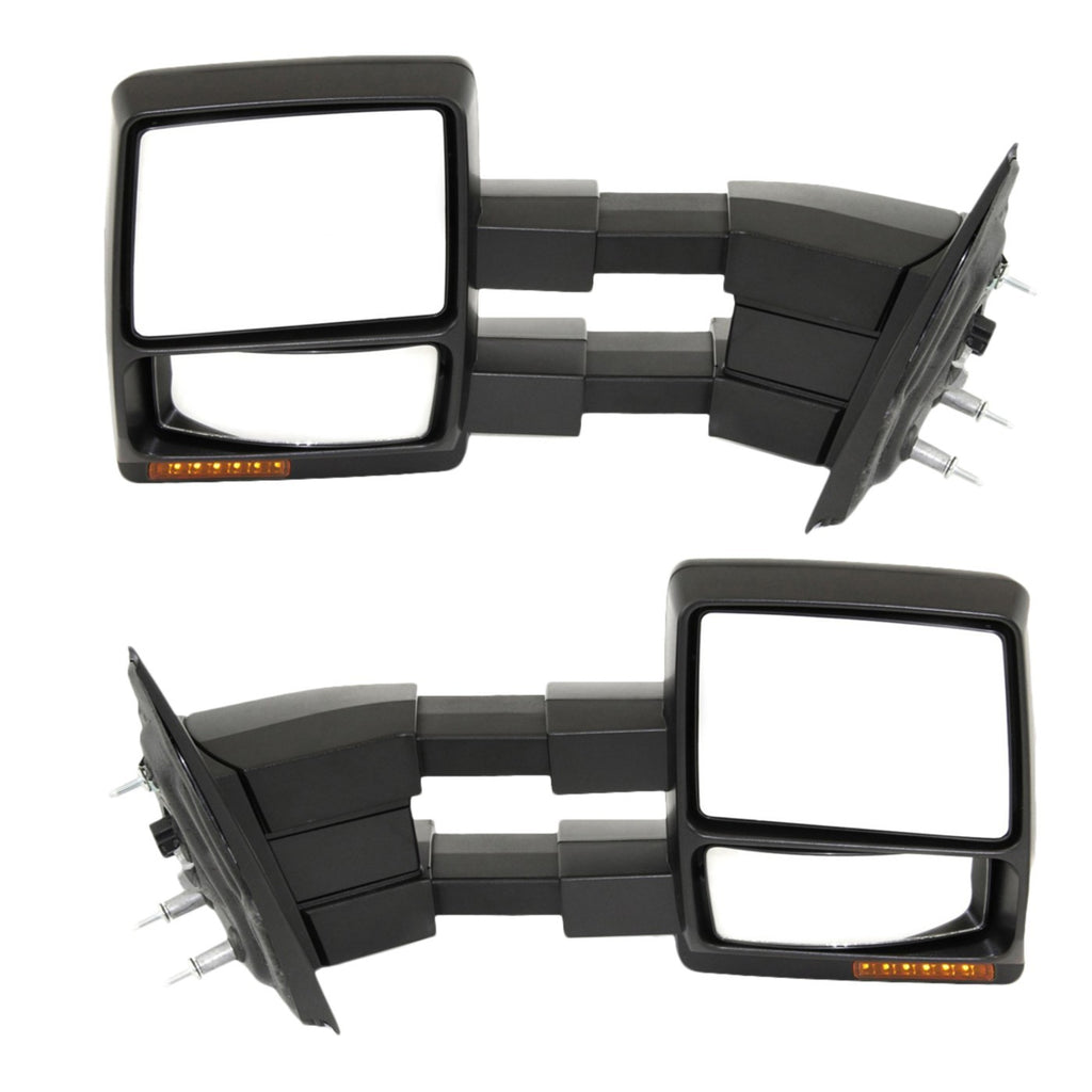 Tow Mirror Set for Ford F150 (2009–2014) Power Heated Extendable