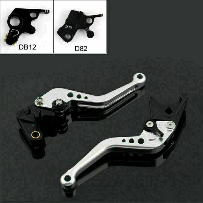 Short Brake Clutch Levers for Ducati 821 Monster/Dark Strada (2016) Silver T9
