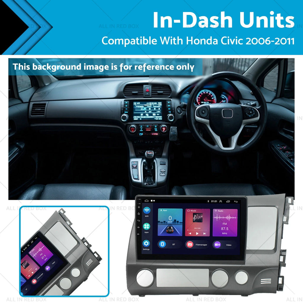 10'' CarPlay In-Dash Stereo GPS for Honda Civic (2006–2011)
