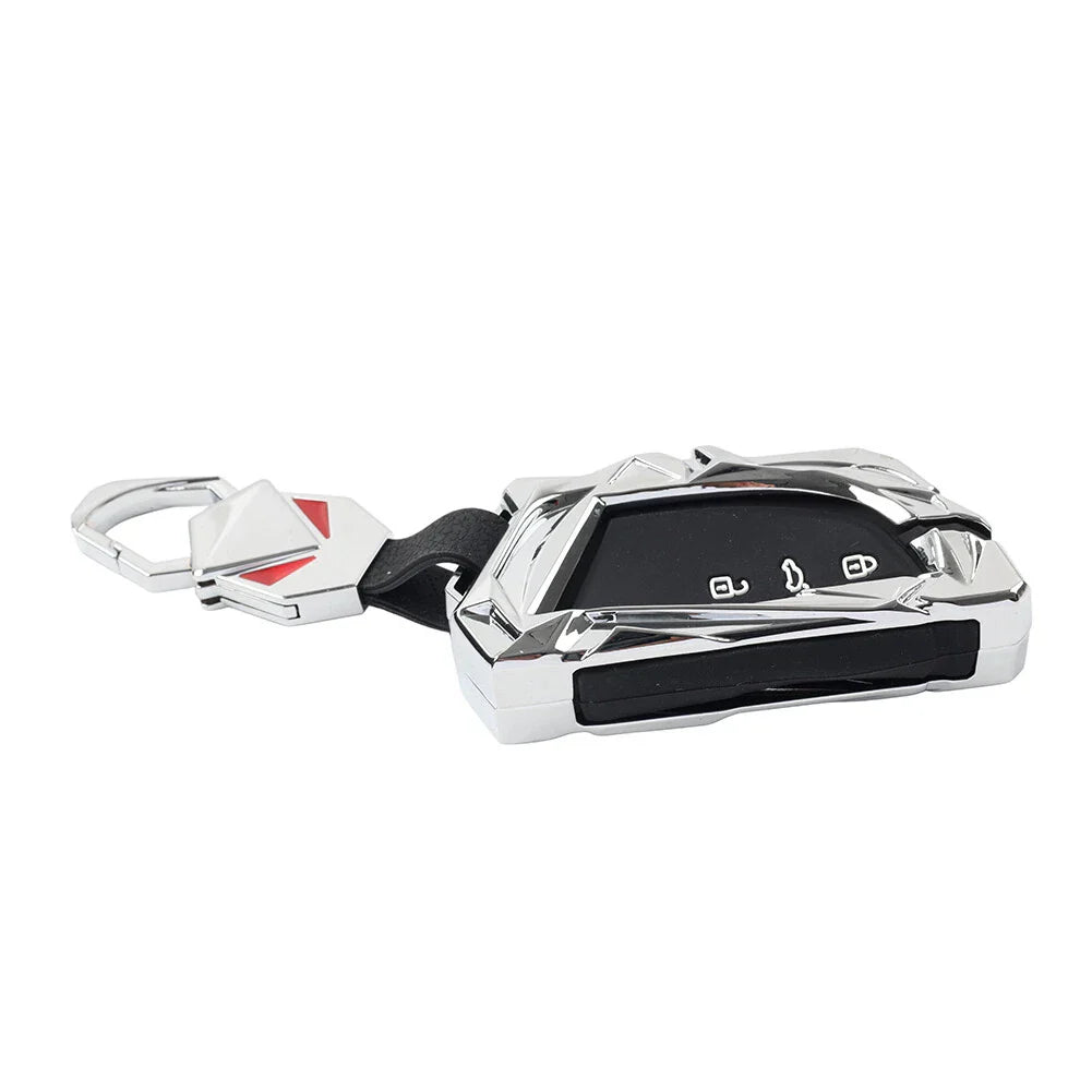1x Silver 3 Button Key Shell Cover for VW Passat Variant (2024-2025)