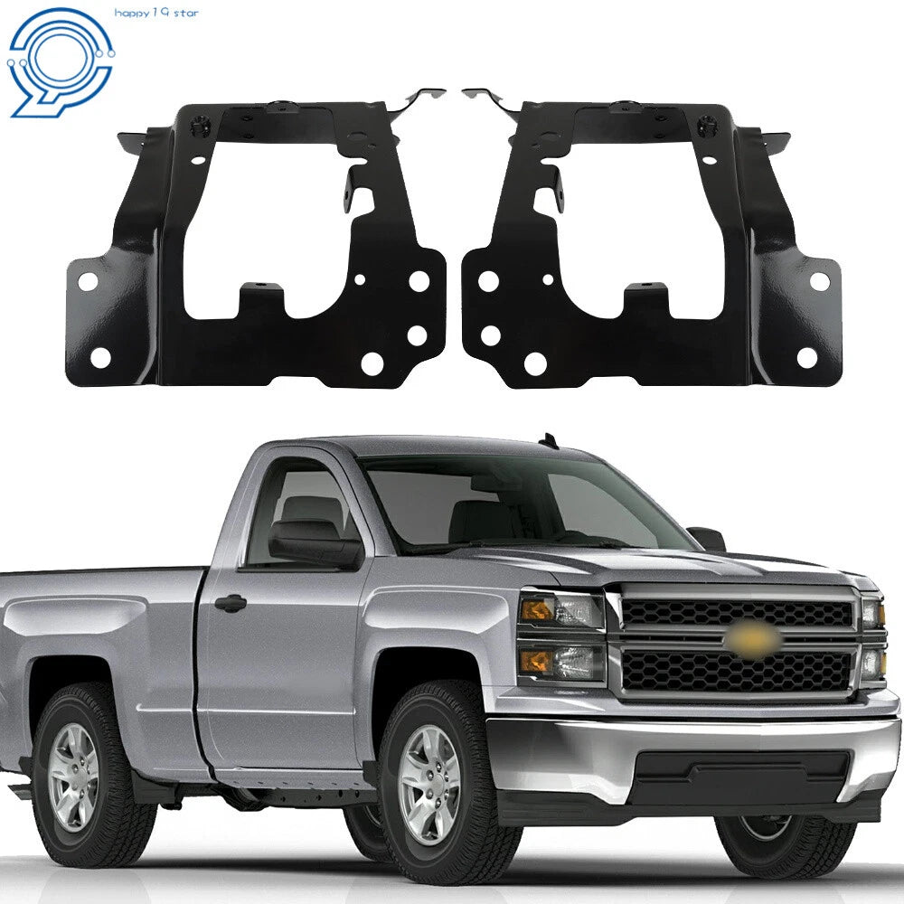 2X Front Bumper Outer Bracket for Chevrolet Silverado 1500 (2014–2015)