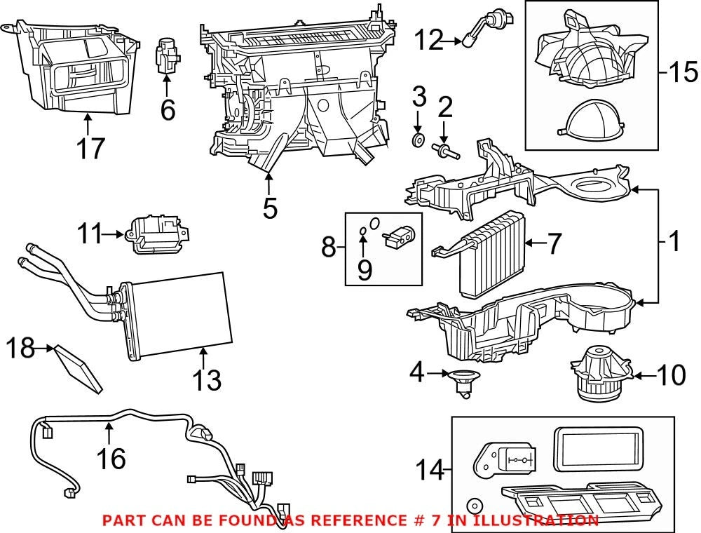 A/C Evaporator Core for Chrysler 300, Dodge Challenger, Charger (2011–2023)
