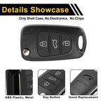 3 Button Key Fob Shell Case for Kia Rio (2012) - Black
