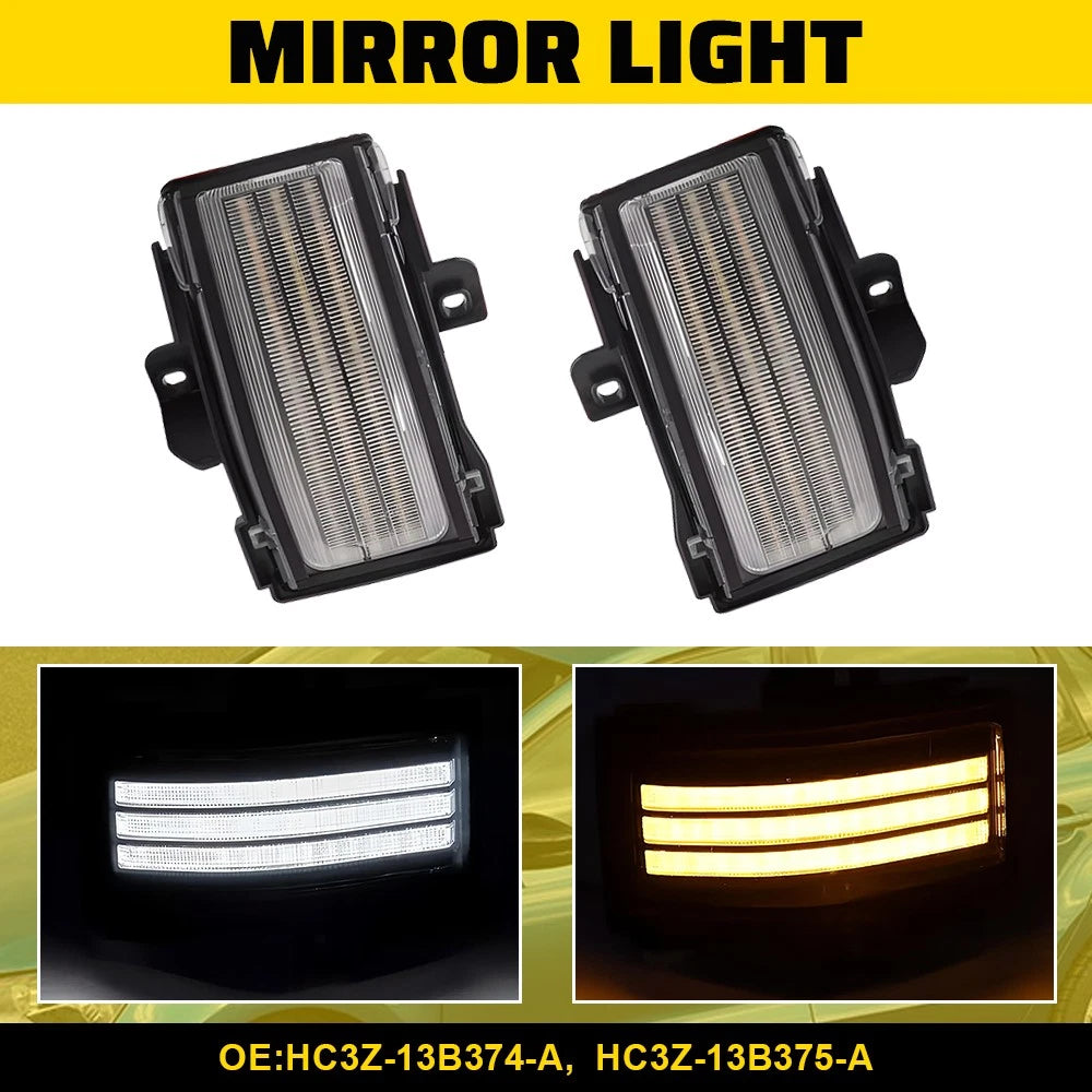 LED Side Mirror Light Switchback for Ford Super Duty F250 F350 F450 F550 (2017–2023)