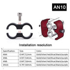 Set of 4 Braided Hose Separator Clamps for Automotive Oil Lines