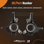 2pc Steering Knuckle for Subaru Outback (2000–2001)