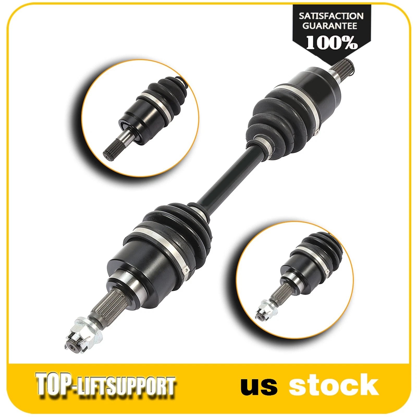 Set of 2 CV Axle Shaft Assemblies for Honda Rancher 420 (2009–2014)