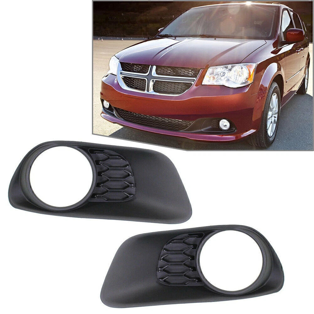 1 Pair Fog Light Lamp Bezels for Dodge Caravan (2011–2017)