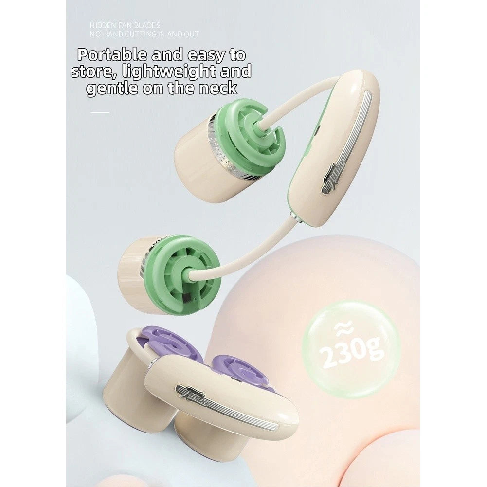 USB Neck Fan Dual Motor for All Day Wear