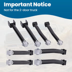 10pc Control Arm and Track Bar Kit for Jeep Wrangler JK/JLU (2007–2018)