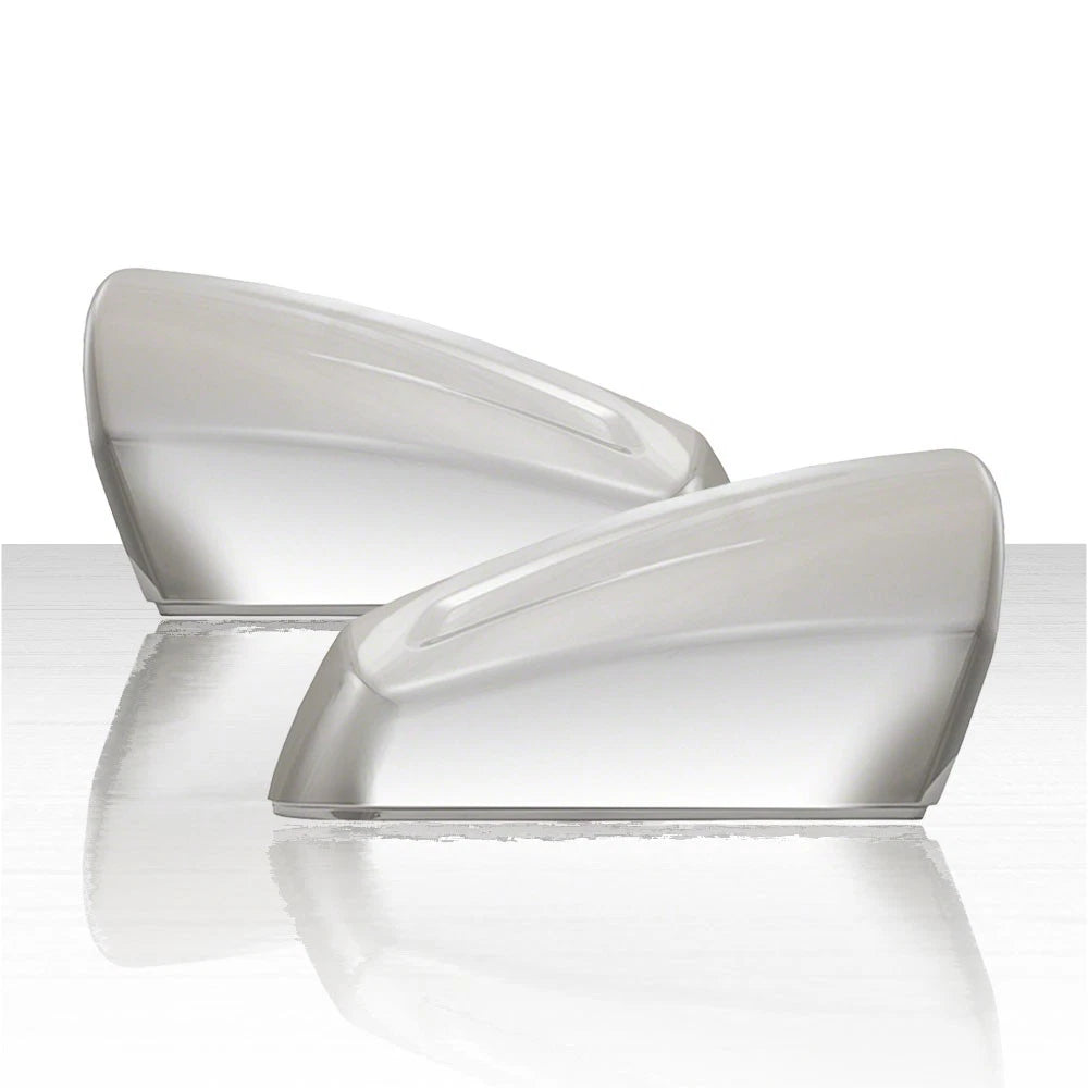 Set of 2 Top Half Mirror Covers for 2017-2021 GMC Acadia - Chrome